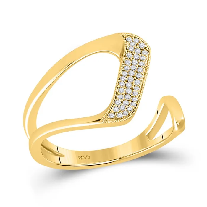 gndatlanta 14k White Gold Round Diamond Geometric Fashion Ring 16 Cttw Rings gndatlanta 14k White Gold Round Diamond Geometric Fashion Ring 16 Cttw Rings