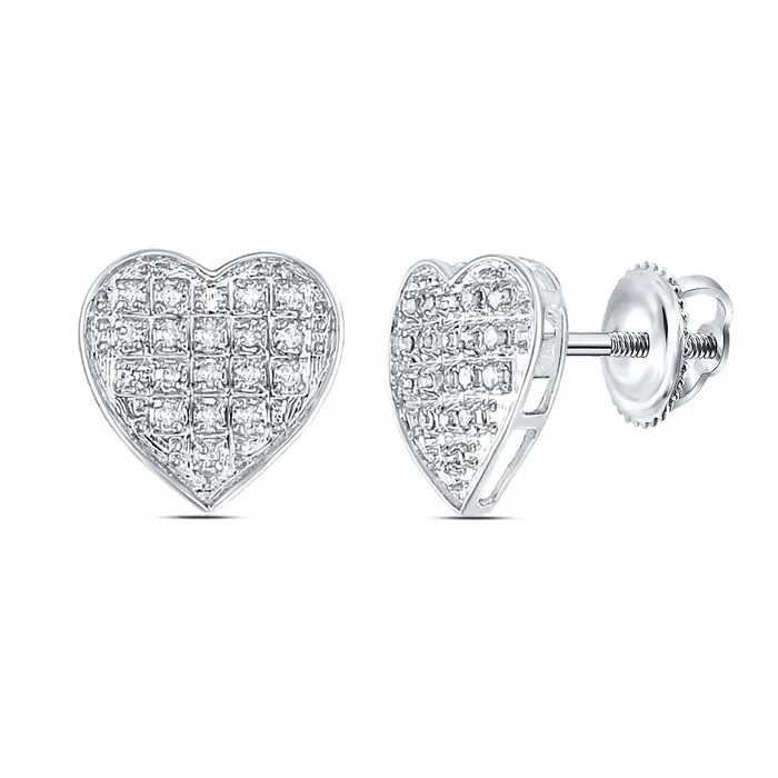 gndatlanta Earrings 14k White Gold Round Diamond Cluster Earrings 110 Cttw gndatlanta Earrings 14k White Gold Round Diamond Cluster Earrings 110 Cttw