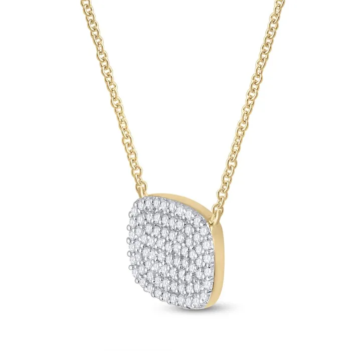 gndatlanta Necklaces 10k Yellow Gold Round Diamond Fashion Necklace 15 Cttw gndatlanta Necklaces 10k Yellow Gold Round Diamond Fashion Necklace 15 Cttw