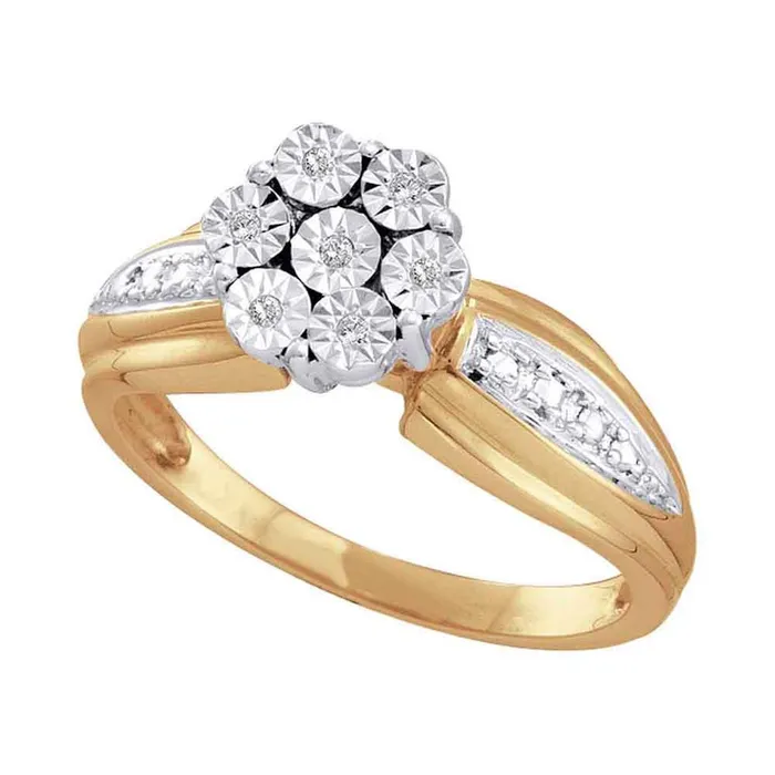 gndatlanta Rings 120CTDiamond FLOWER RING