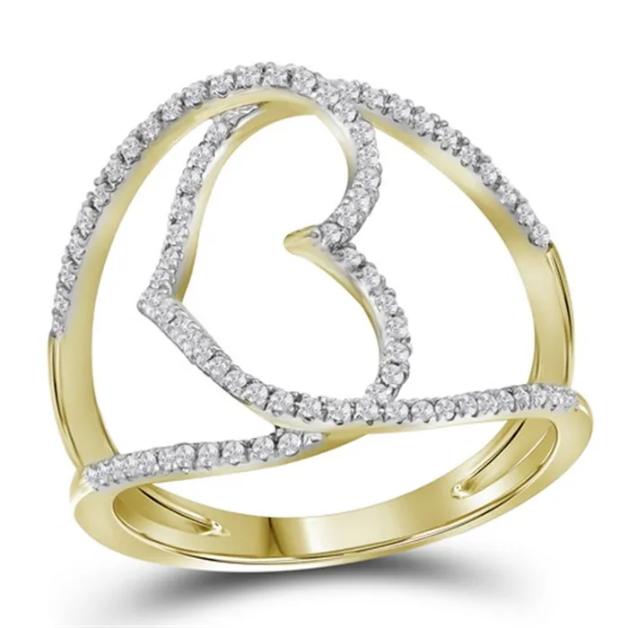gndatlanta Rings 13 CTDiamond FASHION HEART RING