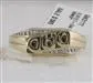 gndatlanta Rings 10k Yellow Gold Round Diamond Dad Father Ring 01 Cttw