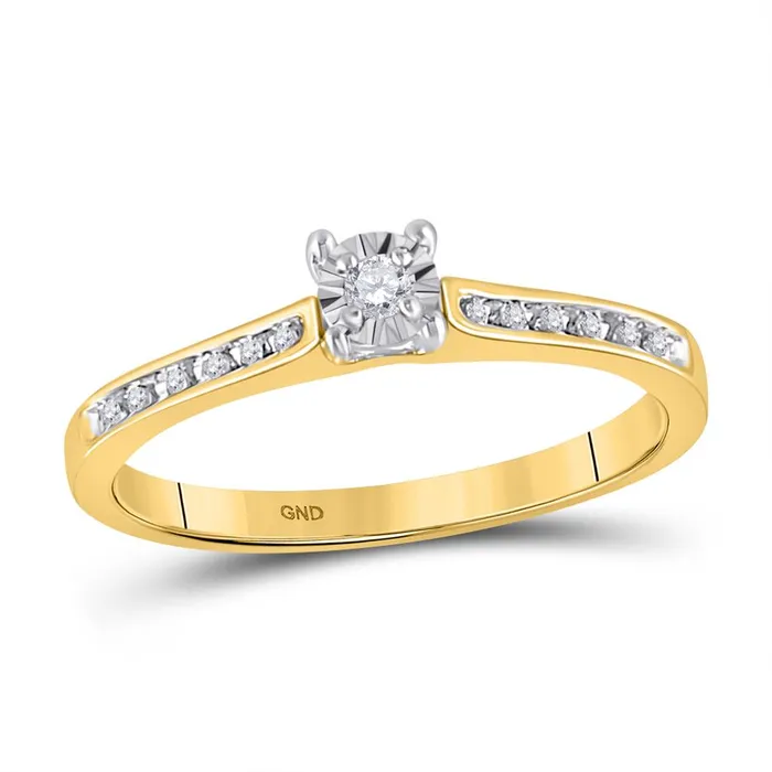 gndatlanta Rings 10k Yellow Gold Round Diamond Solitaire Bridal Engagement Ring 110 Cttw gndatlanta Rings 10k Yellow Gold Round Diamond Solitaire Bridal Engagement Ring 110 Cttw