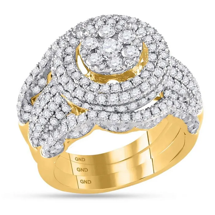 gndatlanta Rings 14k Yellow Gold Diamond Bridal Wedding Ring Set 212 Cttw gndatlanta Rings 14k Yellow Gold Diamond Bridal Wedding Ring Set 212 Cttw