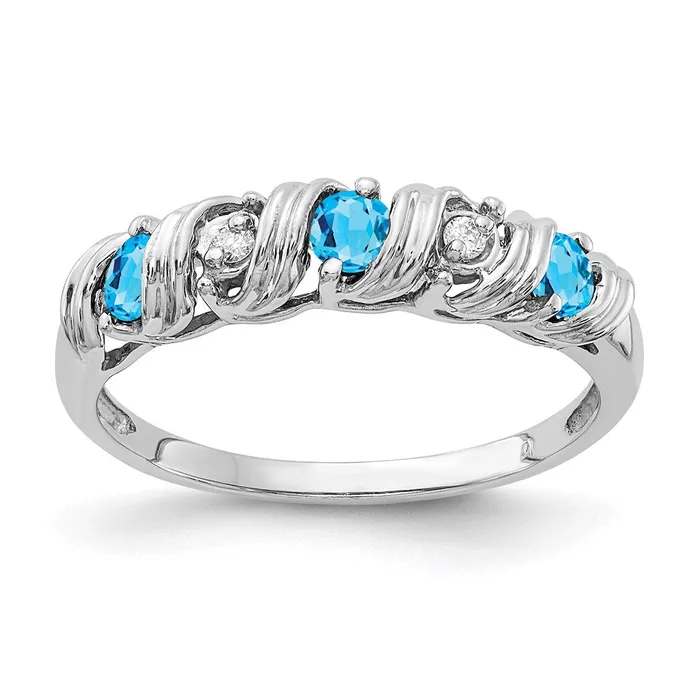 Goldia 14k White Gold AA Real Diamond ring Rings