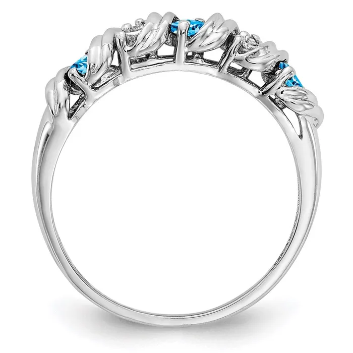 Goldia 14k White Gold AA Real Diamond ring Rings
