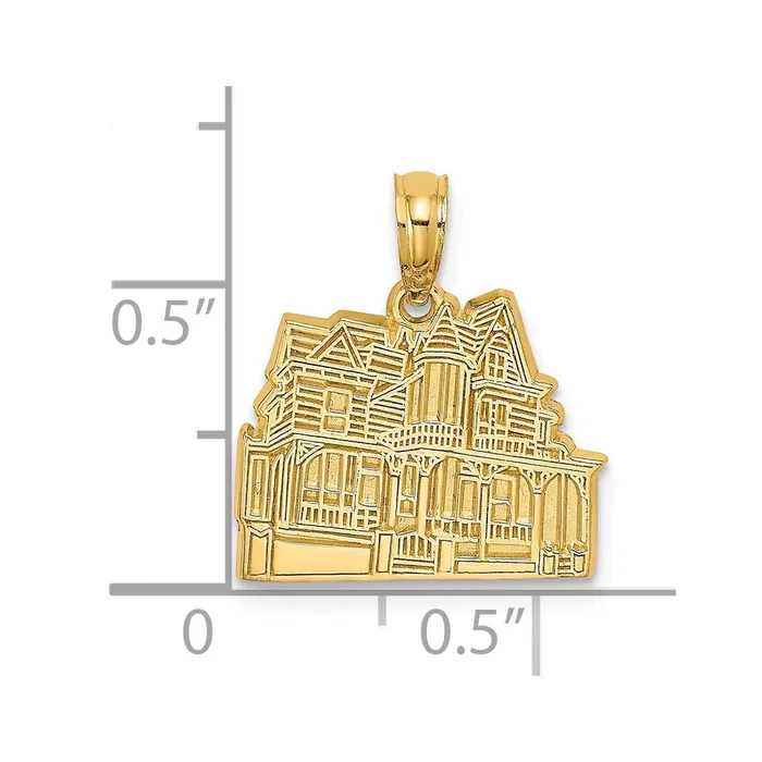 Goldia 14k Yellow Gold DR HENRY HUNT HOUSE CAPE MAY NJ Charm Charm Necklaces