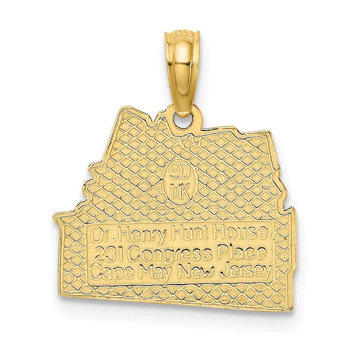 Goldia 14k Yellow Gold DR HENRY HUNT HOUSE CAPE MAY NJ Charm Charm Necklaces