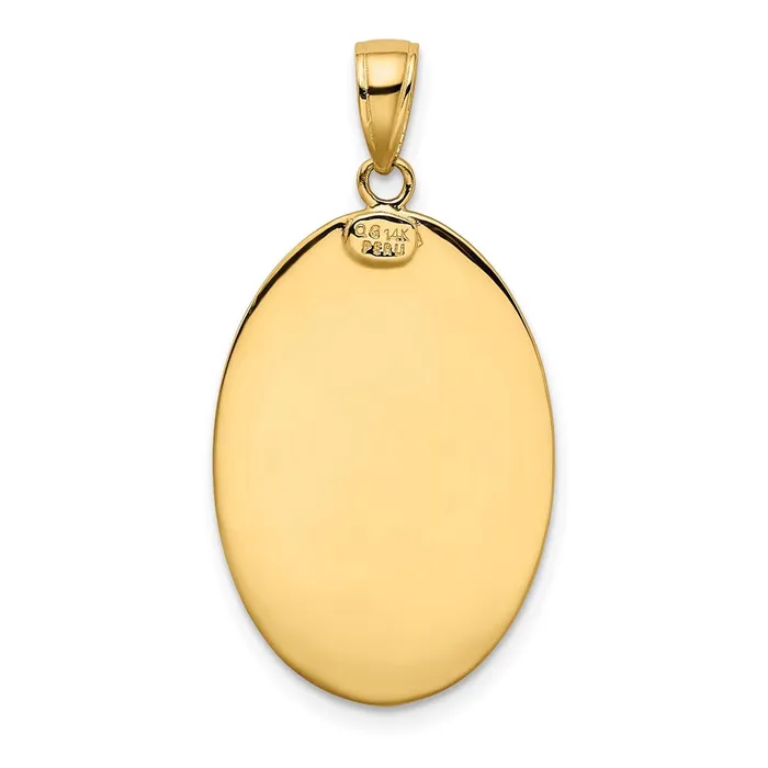 Goldia 14k Yellow Gold Saint Christopher Medal Pendant PreStyled Sets