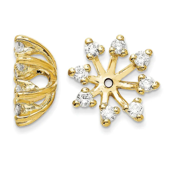 goldiaca Earrings 14k VS Diamond Earring Jacket