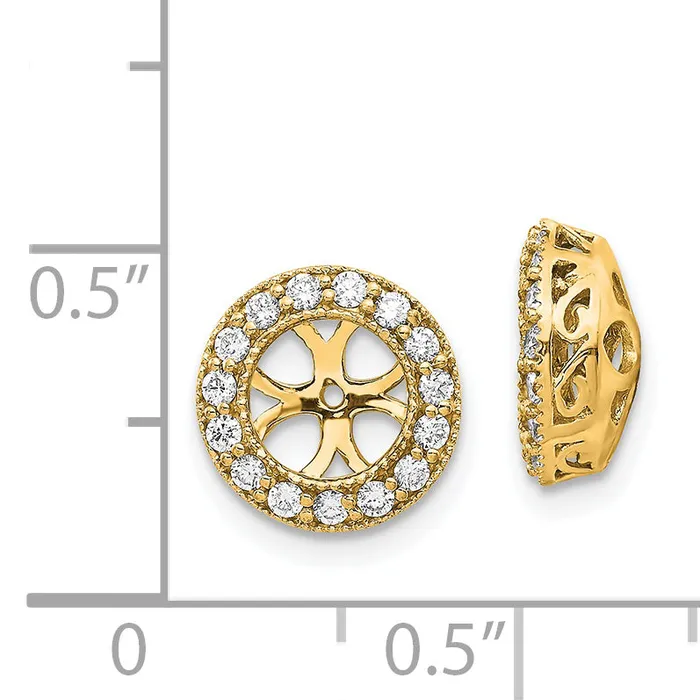 goldiaca Earrings 14k VS Diamond Earring Jacket