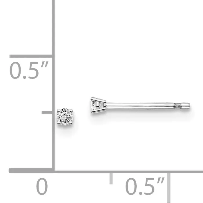goldiaca Earrings 14kw 05ct I1 J K Diamond Stud Push on Post Earrings