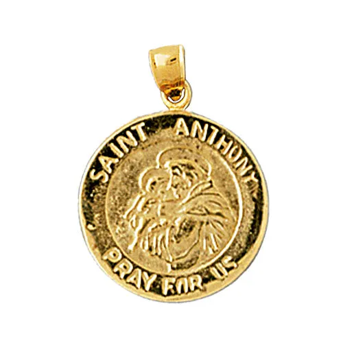 Goldia Charm Necklaces 14K Gold Saint Anthony Charm