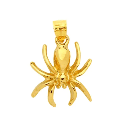 Goldia Charm Necklaces 14K Gold Spider Charm