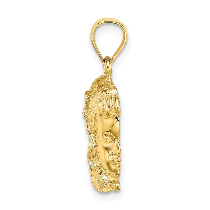 Goldia Charm Necklaces 14k Yellow Gold Girl Head Charm