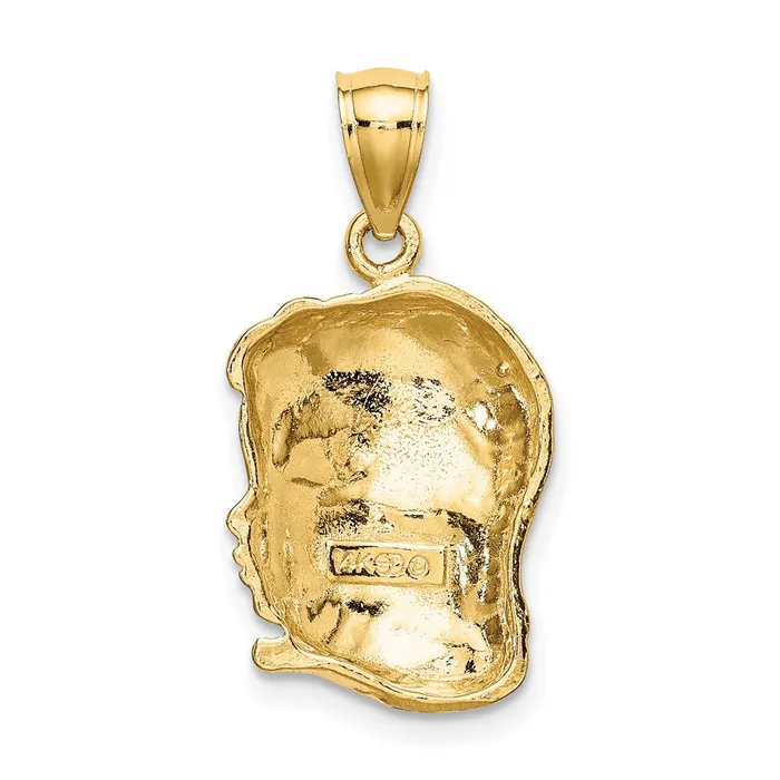 Goldia Charm Necklaces 14k Yellow Gold Girl Head Charm