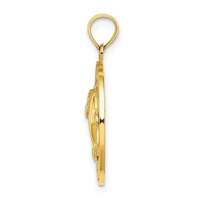 Goldia Charm Necklaces 14k Yellow Gold HILTON HEAD ISLAND Dolphins Charm