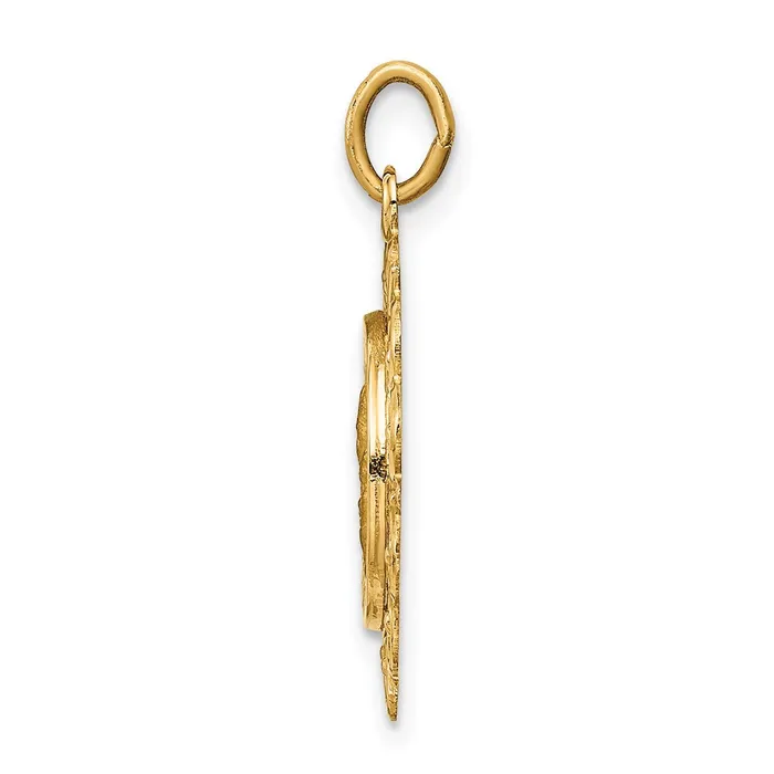 Goldia Charm Necklaces 14k Yellow Gold Matka Boska Medal Charm