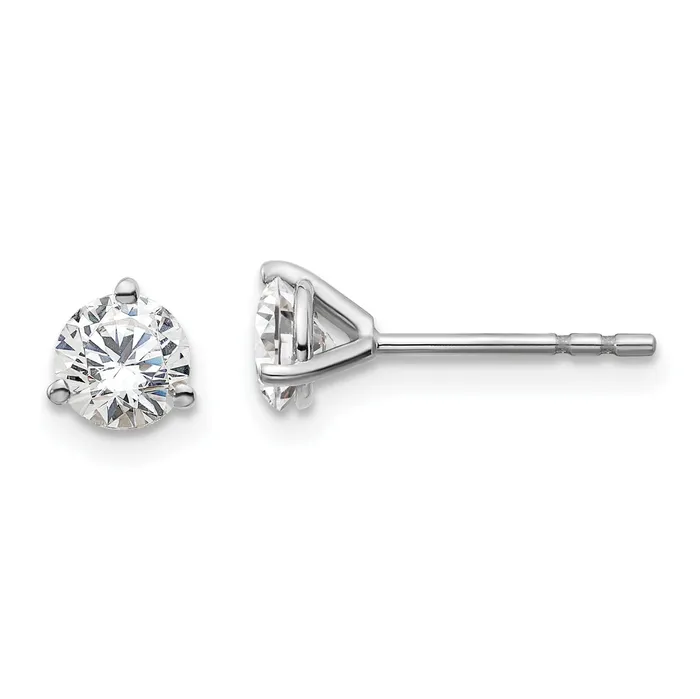 Goldia Earrings 14k White Gold 34 ctw Certified Lab Grown Diamond VSSI G Round 3 Prong Heavy Wt Stud Earrings Goldia Earrings 14k White Gold 34 ctw Certified Lab Grown Diamond VSSI G Round 3 Prong Heavy Wt Stud Earrings