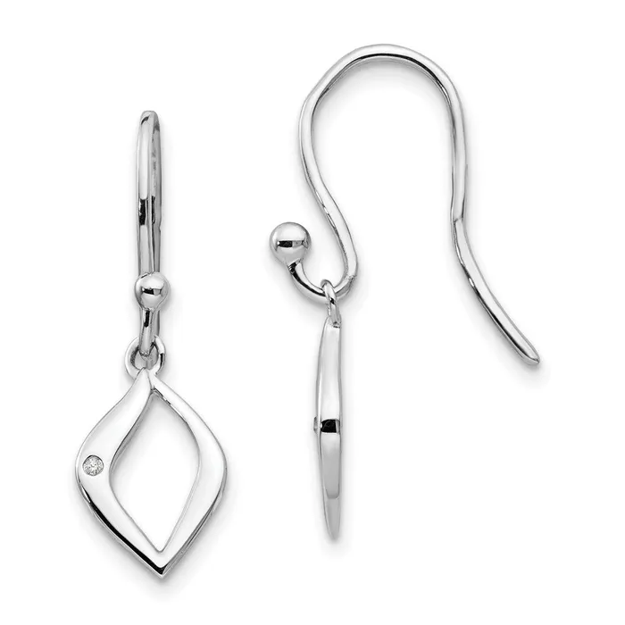Goldia Earrings White Ice Sterling Silver Rhodiumplated Diamond Shepherd Hook Earrings Goldia Earrings White Ice Sterling Silver Rhodiumplated Diamond Shepherd Hook Earrings