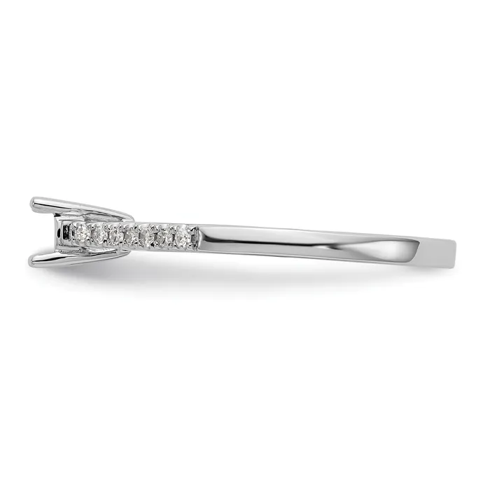 Goldia First Promise 14k White Gold 15 Ct Lab Grown Diamond VSSI G Petite Engagement Ring Rings