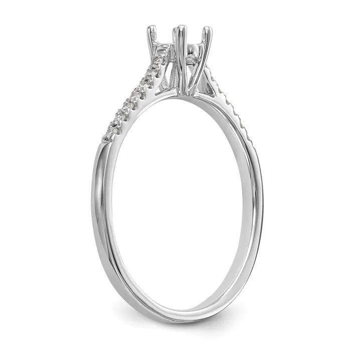 Goldia First Promise 14k White Gold 15 Ct Lab Grown Diamond VSSI G Petite Engagement Ring Rings