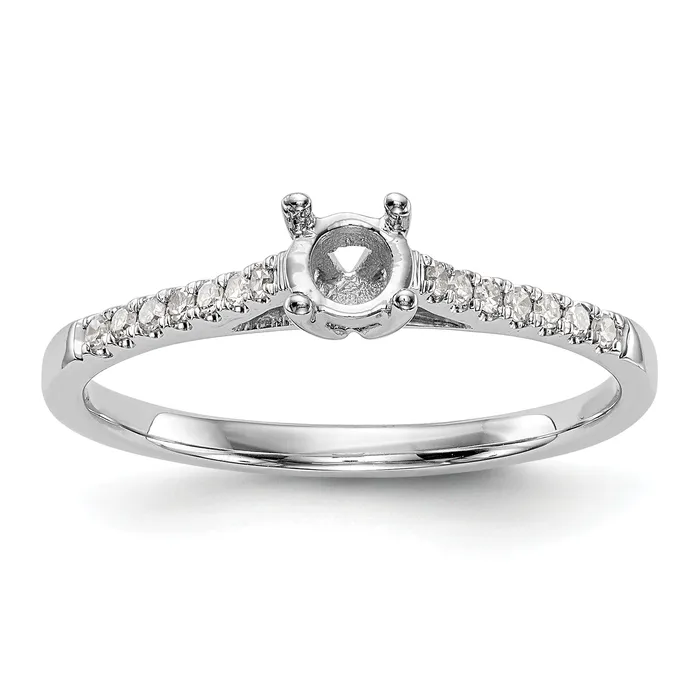 Goldia First Promise 14k White Gold 15 Ct Lab Grown Diamond VSSI G Petite Engagement Ring Rings