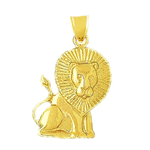 Goldia Necklaces 14K Gold Lion King Pendant