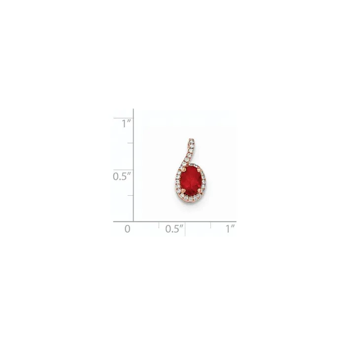 Goldia Necklaces 14k Rose Gold Oval Fire Opal u0026 Real Diamond Halo Pendant