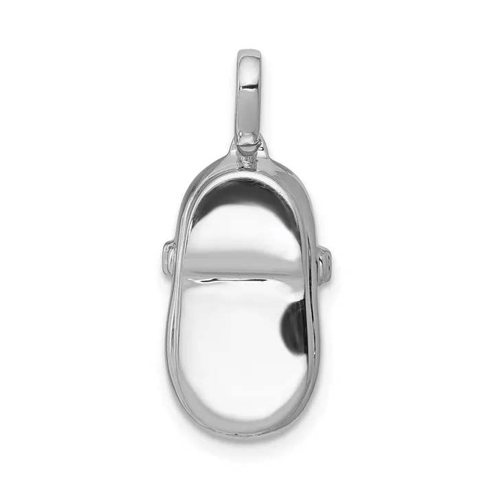 Goldia Necklaces 14k White Gold Real Diamond Baby Girl Shoe Pendant