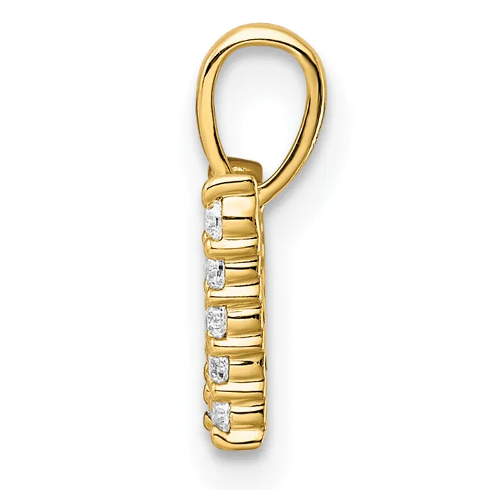 Goldia Necklaces 14k Yellow Gold 16 Ct Lab Grown Diamond VSSI G Letter W Initial Pendant
