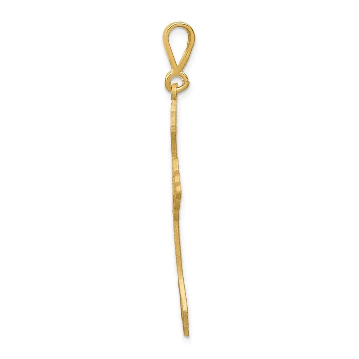 Goldia Necklaces 14k Yellow Gold Diamondcut Celtic Cross Pendant
