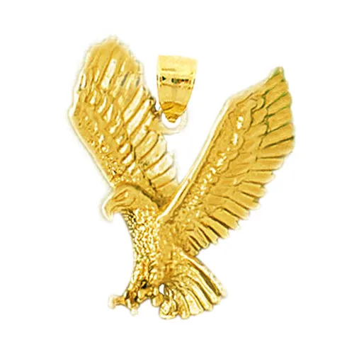 Goldia PreStyled Sets 14K Gold Fierce Eagle Pendant