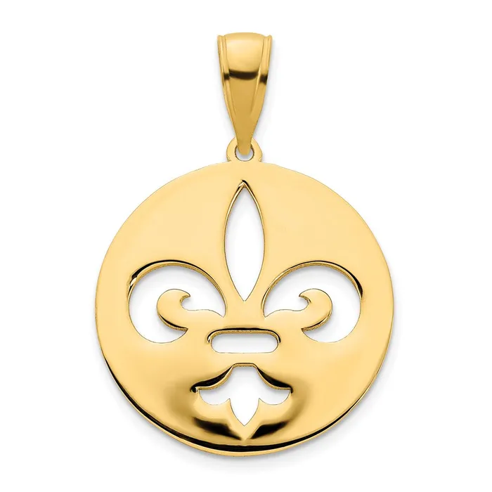 Goldia PreStyled Sets 14k Yellow Gold Fleur de Lis Pendant