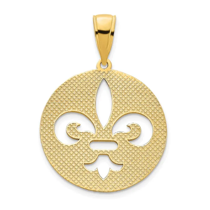Goldia PreStyled Sets 14k Yellow Gold Fleur de Lis Pendant