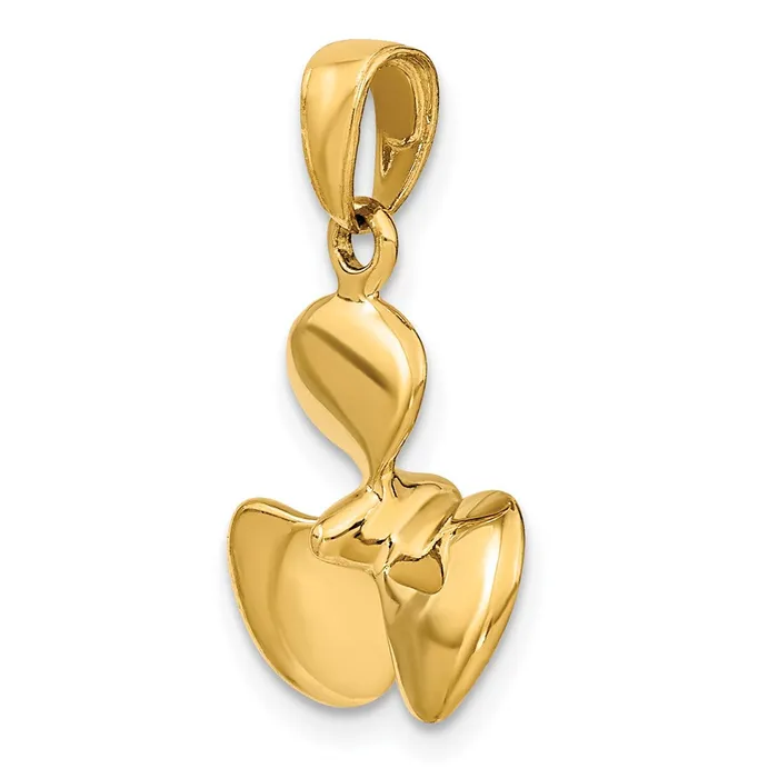 Goldia PreStyled Sets 14k Yellow Gold Polished 3D Propeller Pendant