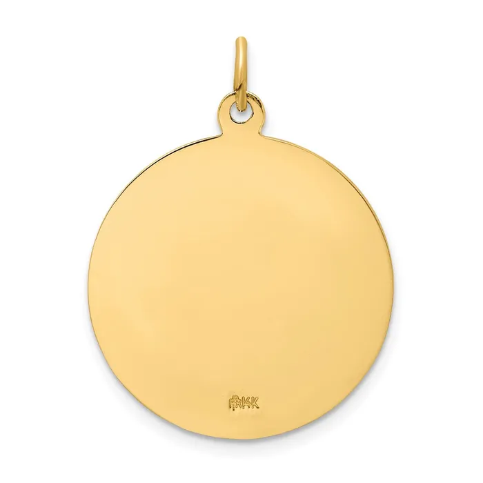Goldia PreStyled Sets 14k Yellow Gold Solid PolishedSatin Round St Florian Medal