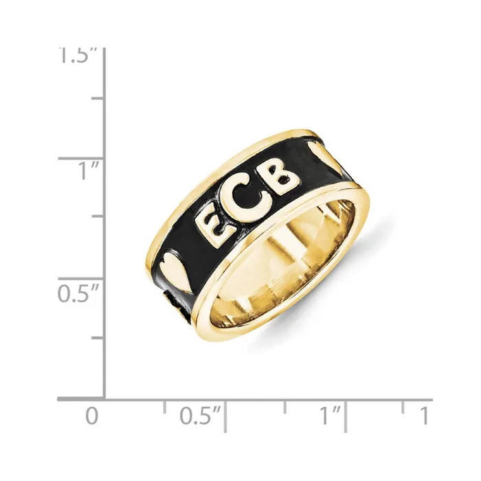 Goldia Rings 10K Yellow Gold Monogram Signet Ring