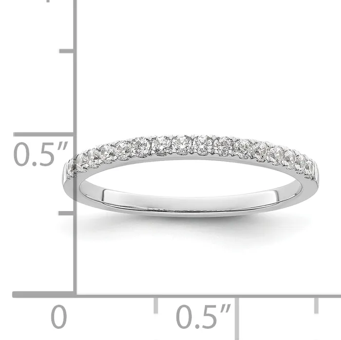 Goldia Rings 14k White Gold 14 Ct Lab Grown Diamond VSSI G Wedding Band Ring