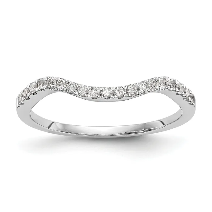 Goldia Rings 14k White Gold 15 Ct Lab Grown Diamond VSSI G Wedding Band Ring Goldia Rings 14k White Gold 15 Ct Lab Grown Diamond VSSI G Wedding Band Ring