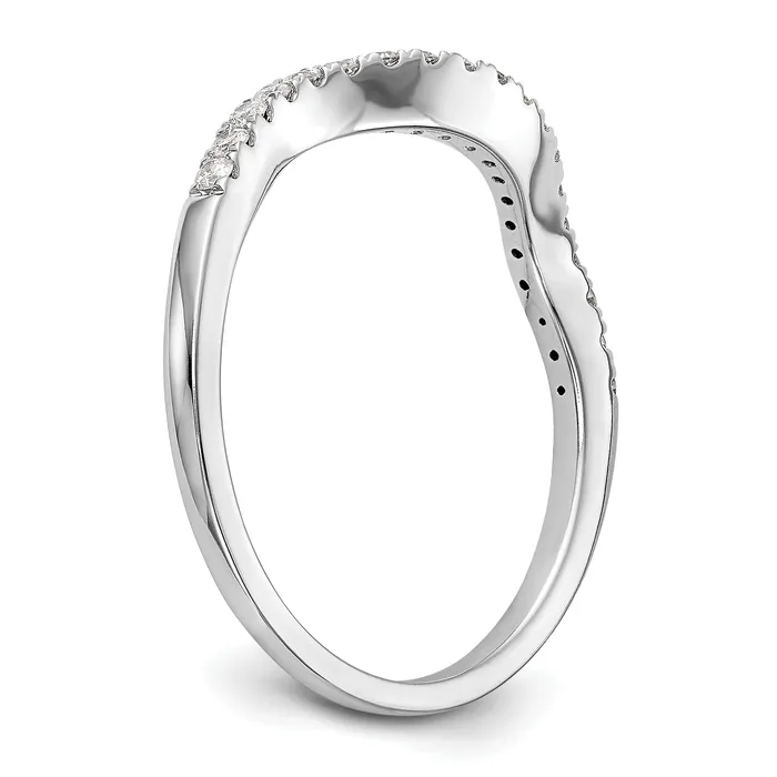 Goldia Rings 14k White Gold 15 Ct Lab Grown Diamond VSSI G Wedding Band Ring
