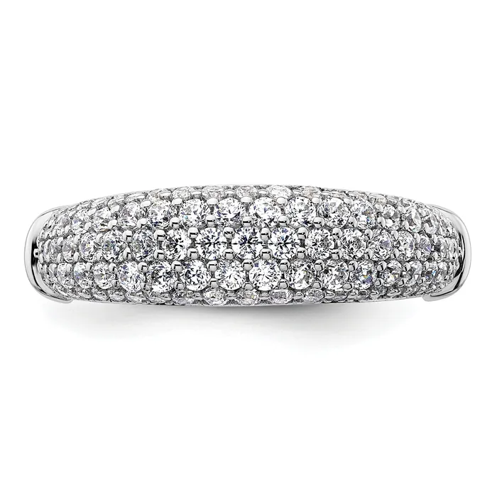 Goldia Rings 14K White Gold Lab Grown Diamond VSSI G Band Ring