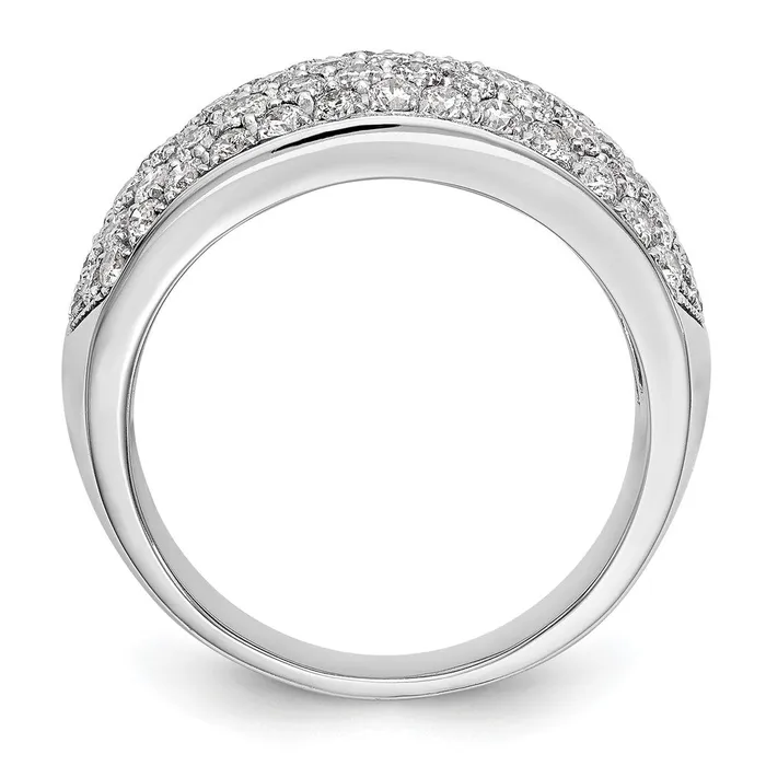 Goldia Rings 14k White Gold Real Diamond Band