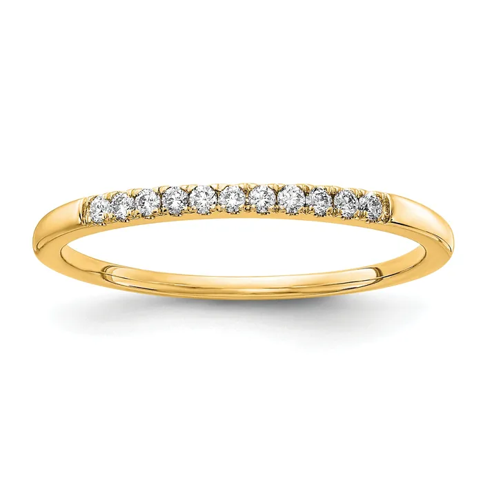 Goldia Rings 14k Yellow Gold 110 Ct Lab Grown Diamond VSSI G Wedding Band Ring Goldia Rings 14k Yellow Gold 110 Ct Lab Grown Diamond VSSI G Wedding Band Ring