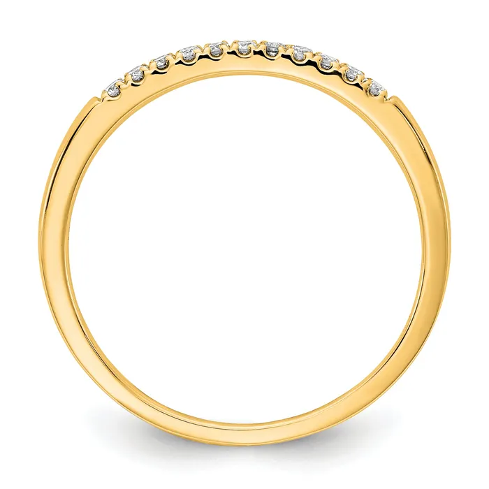 Goldia Rings 14k Yellow Gold 110 Ct Lab Grown Diamond VSSI G Wedding Band Ring