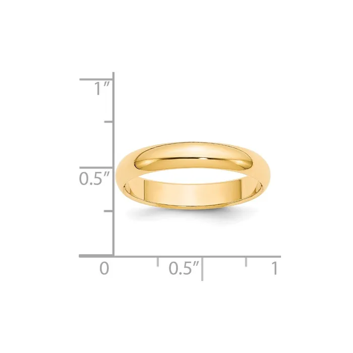 Goldia Rings Solid 10K Yellow Gold 4mm HalfRound Wedding MensWomens Wedding Band Ring Size 65 Goldia Rings Solid 10K Yellow Gold 4mm HalfRound Wedding MensWomens Wedding Band Ring Size 65
