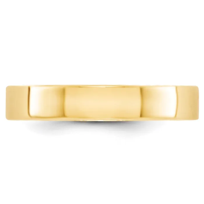 Goldia Rings Solid 10K Yellow Gold 4mm Light Weight Flat MensWomens Wedding Band Ring Size 8 Goldia Rings Solid 10K Yellow Gold 4mm Light Weight Flat MensWomens Wedding Band Ring Size 8