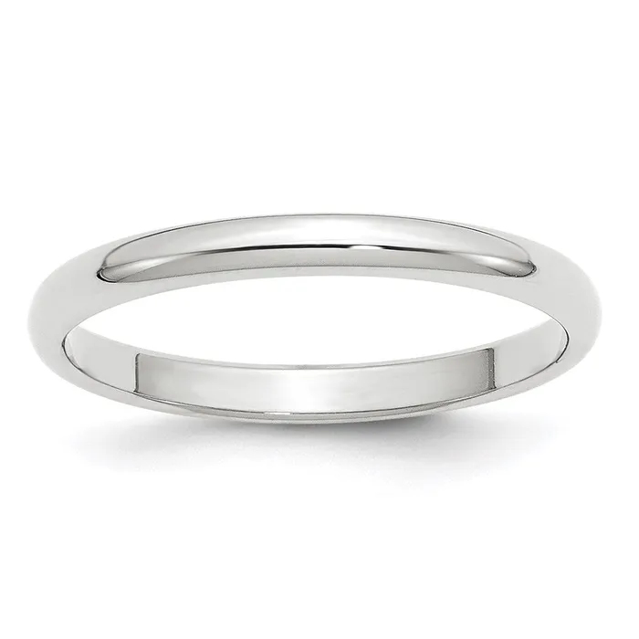 Goldia Rings Solid 14K White Gold 25mm Half Round MensWomens Wedding Band Ring Size 13 Goldia Rings Solid 14K White Gold 25mm Half Round MensWomens Wedding Band Ring Size 13