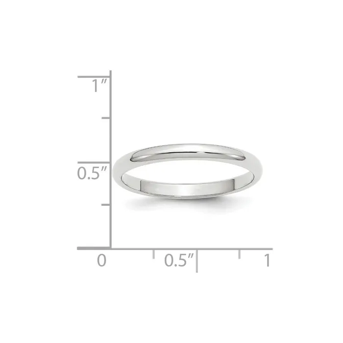 Goldia Rings Solid 14K White Gold 25mm Half Round MensWomens Wedding Band Ring Size 13 Goldia Rings Solid 14K White Gold 25mm Half Round MensWomens Wedding Band Ring Size 13