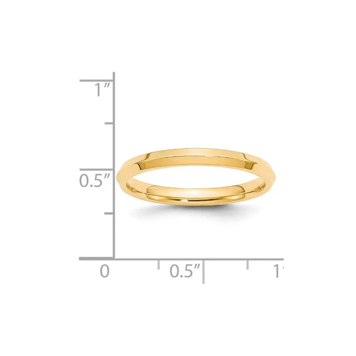 Goldia Rings Solid 14K Yellow Gold 25mm Knife Edge Comfort Fit MensWomens Wedding Band Ring Size 65 Goldia Rings Solid 14K Yellow Gold 25mm Knife Edge Comfort Fit MensWomens Wedding Band Ring Size 65